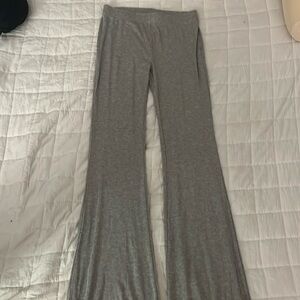 Grey flared leggings